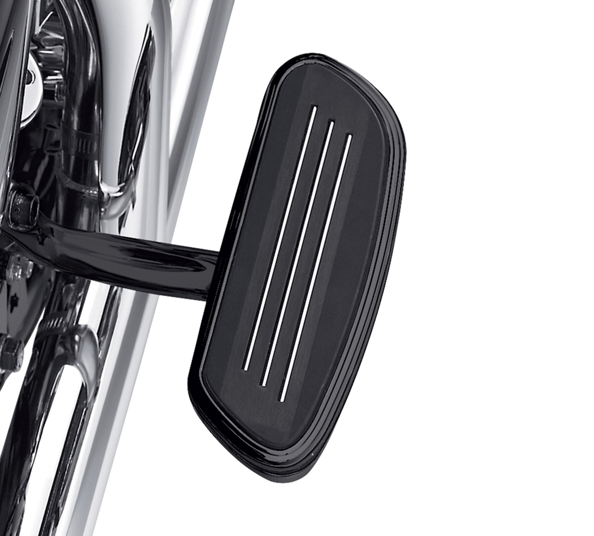 Black skull Passenger Footrest Footboard Cover Kit For Harley Touring Softail 